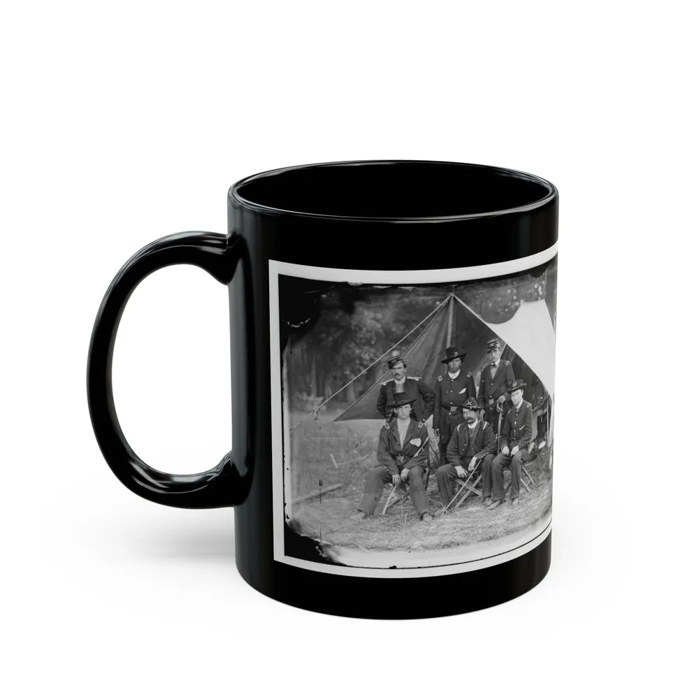 Antietam, Maryland. Group Of Federal Artillery Offices On Battlefield (U.S. Civil War) Black Coffee Mug-Go Mug Yourself