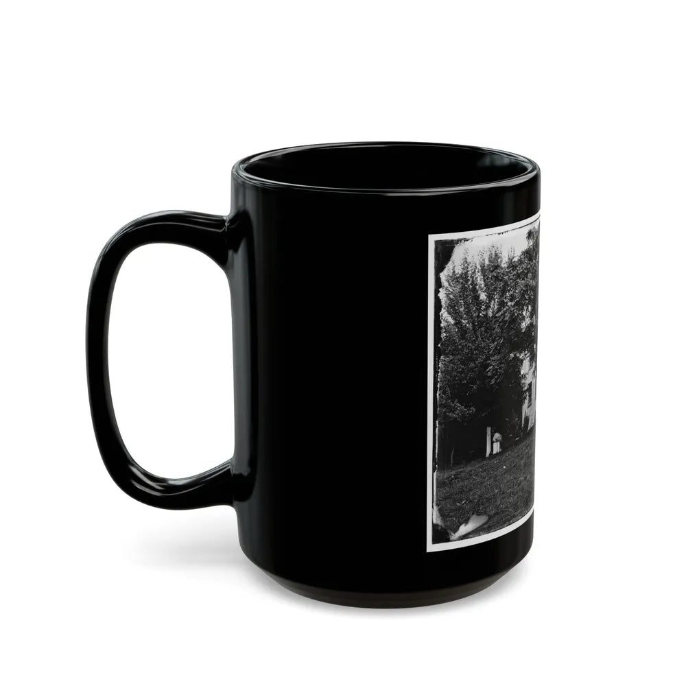 Antietam, Maryland. Miller House (U.S. Civil War) Black Coffee Mug-Go Mug Yourself