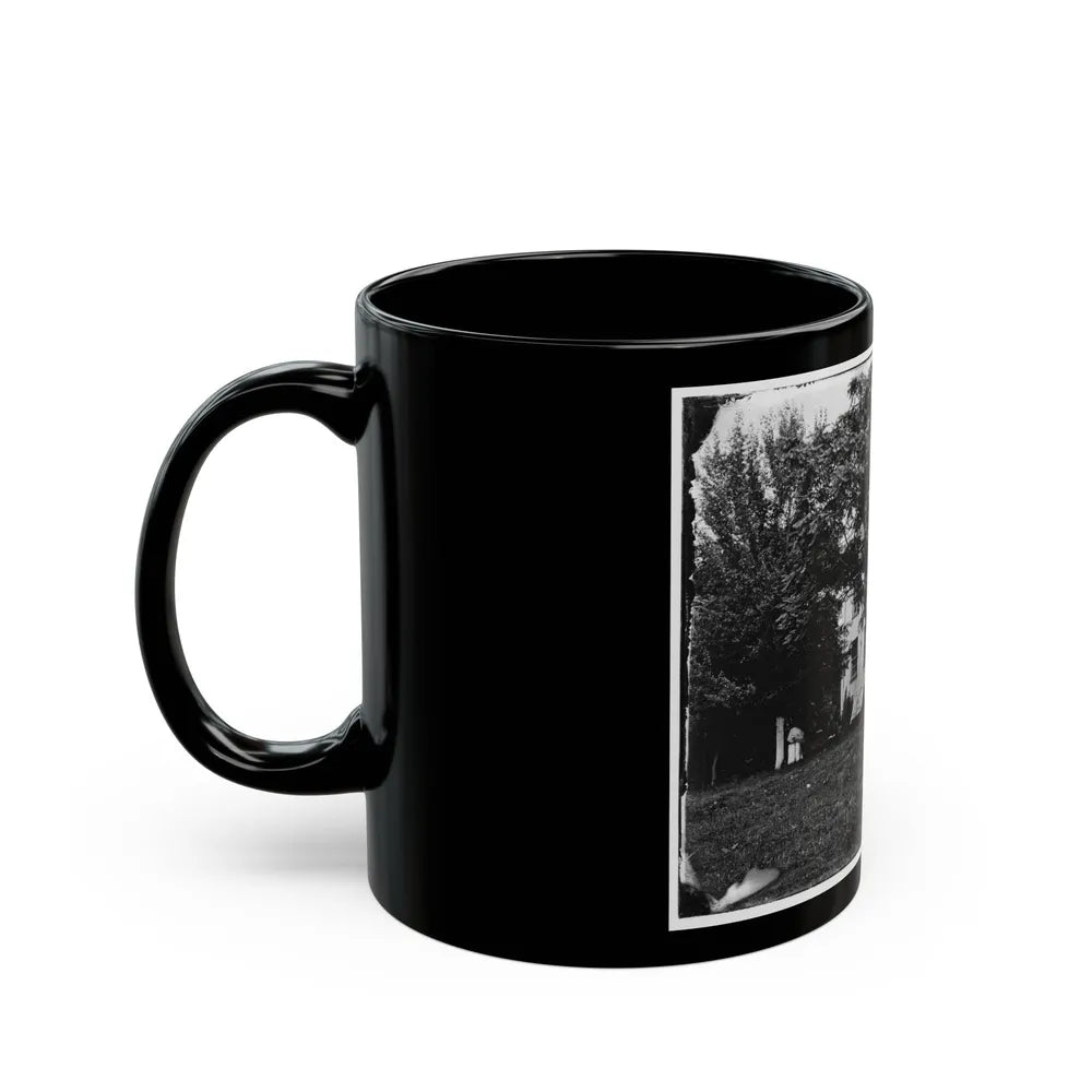 Antietam, Maryland. Miller House (U.S. Civil War) Black Coffee Mug-Go Mug Yourself