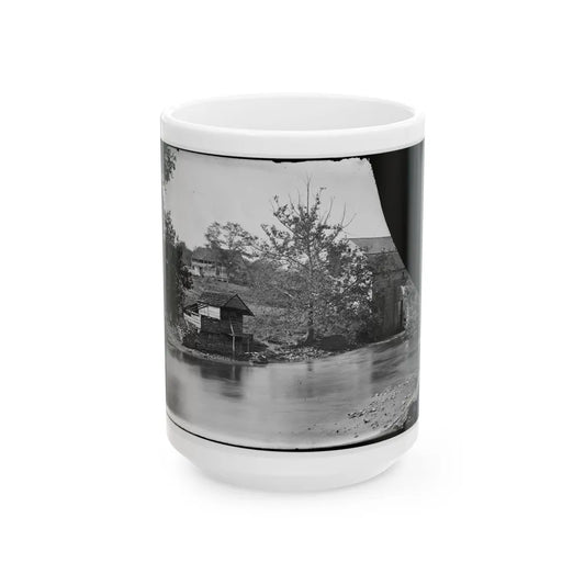 Antietam, Maryland. Newcomer's Mill (U.S. Civil War) White Coffee Mug-15oz-Go Mug Yourself