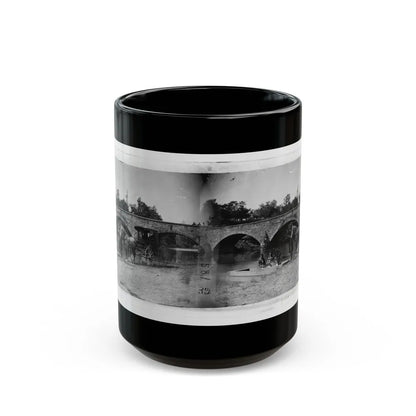 Antietam, Maryland. Picnic Party At Antietam Bridge (U.S. Civil War) Black Coffee Mug-15oz-Go Mug Yourself