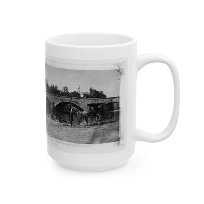 Antietam, Maryland. Picnic Party At Antietam Bridge (U.S. Civil War) White Coffee Mug-Go Mug Yourself