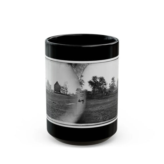 Antietam, Maryland. Real's Barn, Burned By The Bursting Of A Federal Shell At The Battle Of Antietam (U.S. Civil War) Black Coffee Mug-15oz-Go Mug Yourself