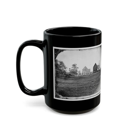 Antietam, Maryland. Real's Barn, Burned By The Bursting Of A Federal Shell At The Battle Of Antietam (U.S. Civil War) Black Coffee Mug-Go Mug Yourself