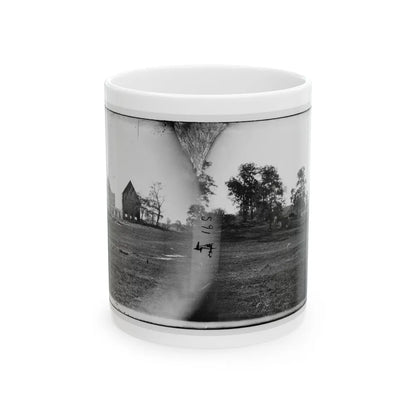 Antietam, Maryland. Real's Barn, Burned By The Bursting Of A Federal Shell At The Battle Of Antietam (U.S. Civil War) White Coffee Mug-11oz-Go Mug Yourself