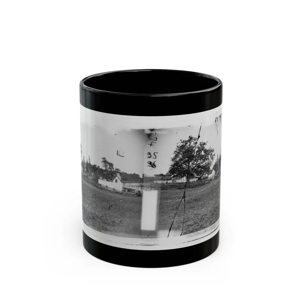 Antietam, Maryland. Ruins Of Mumma's House On The Battlefield (U.S. Civil War) Black Coffee Mug-11oz-Go Mug Yourself