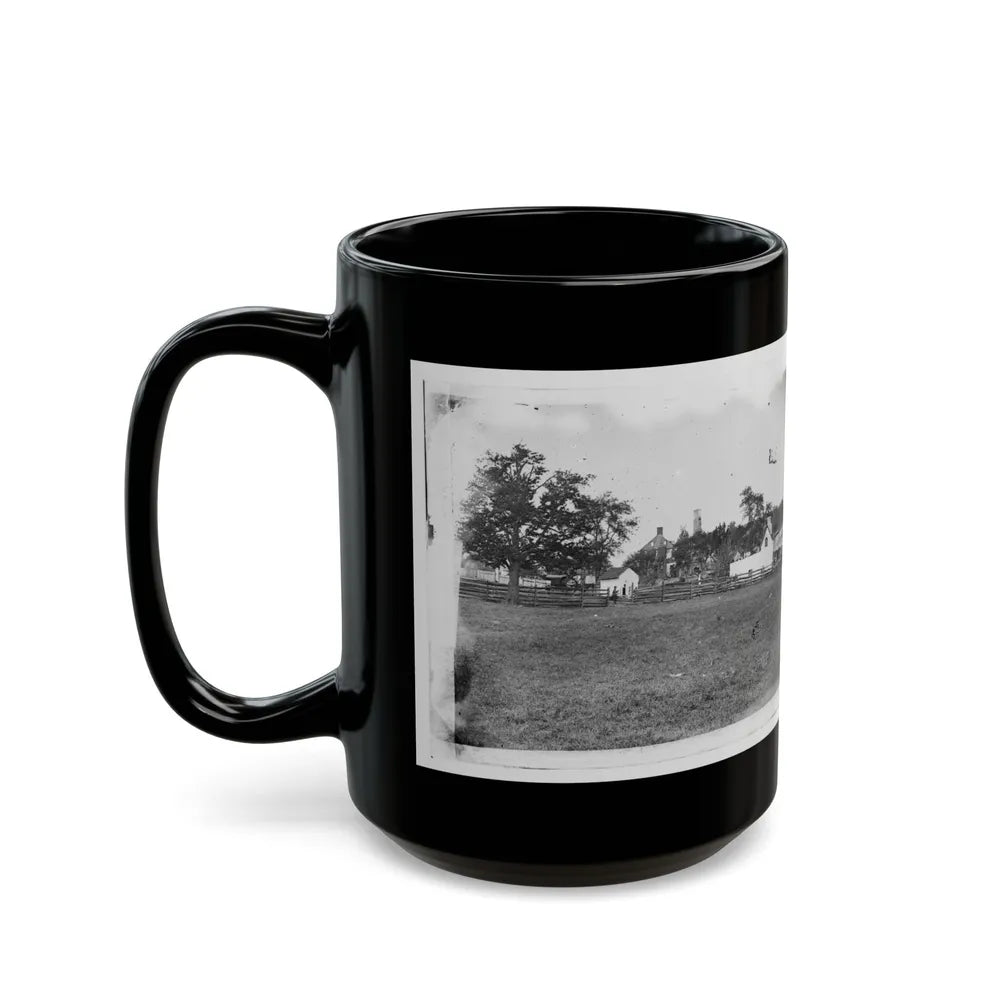 Antietam, Maryland. Ruins Of Mumma's House On The Battlefield (U.S. Civil War) Black Coffee Mug-Go Mug Yourself