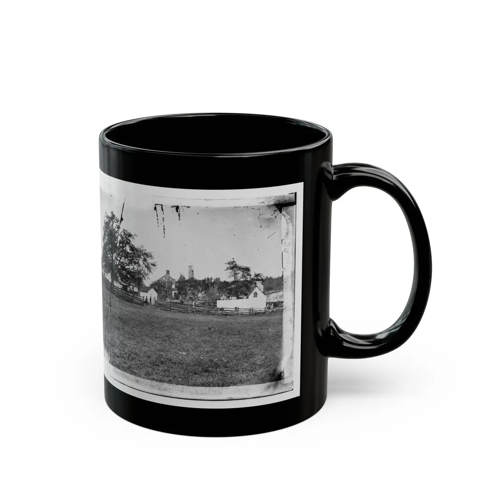 Antietam, Maryland. Ruins Of Mumma's House On The Battlefield (U.S. Civil War) Black Coffee Mug-Go Mug Yourself