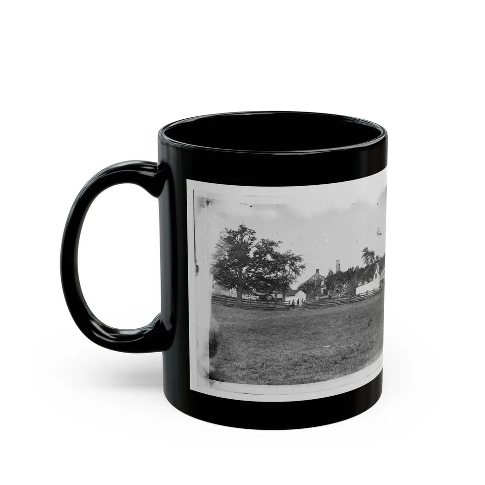 Antietam, Maryland. Ruins Of Mumma's House On The Battlefield (U.S. Civil War) Black Coffee Mug-Go Mug Yourself