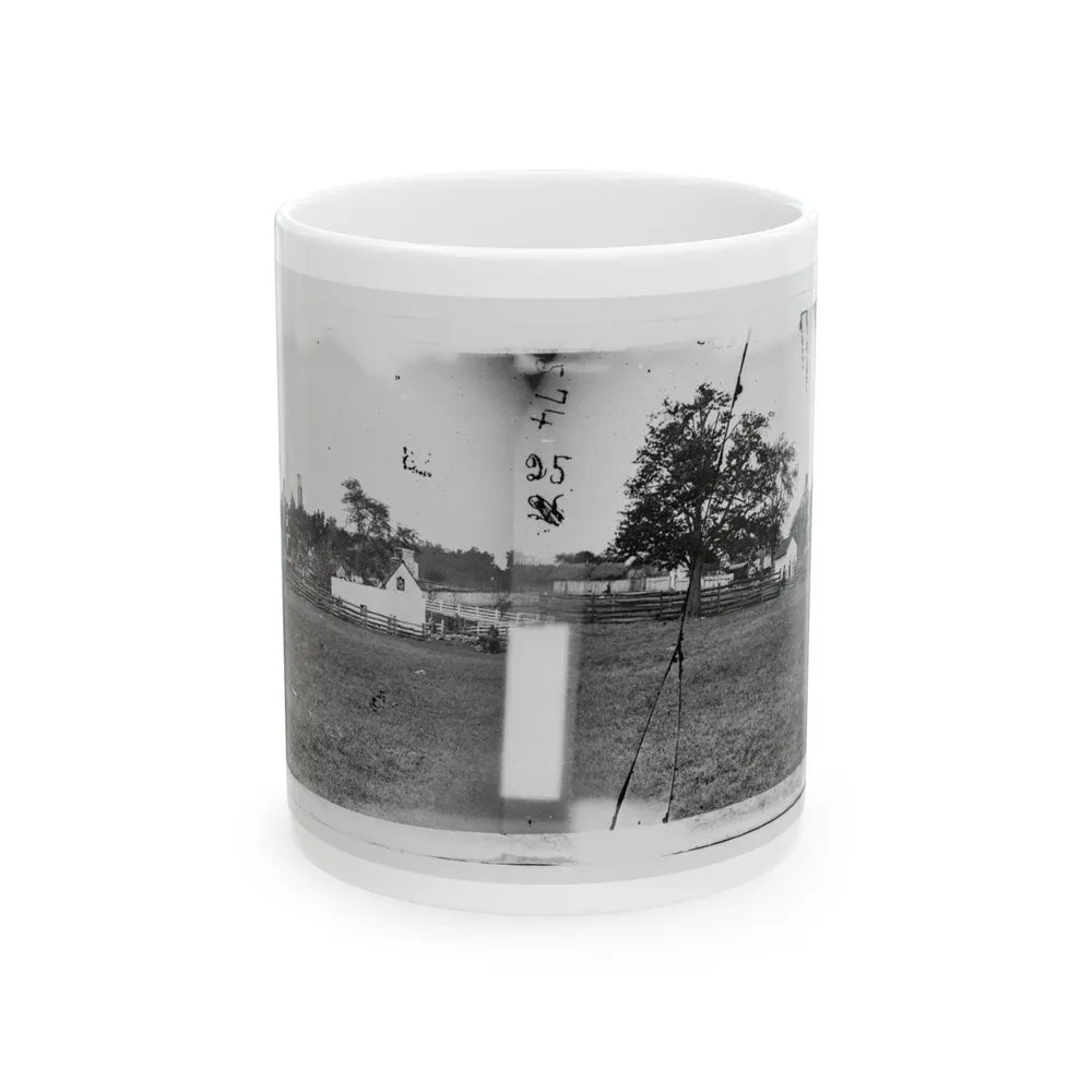 Antietam, Maryland. Ruins Of Mumma's House On The Battlefield (U.S. Civil War) White Coffee Mug-11oz-Go Mug Yourself