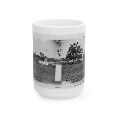 Antietam, Maryland. Ruins Of Mumma's House On The Battlefield (U.S. Civil War) White Coffee Mug-15oz-Go Mug Yourself