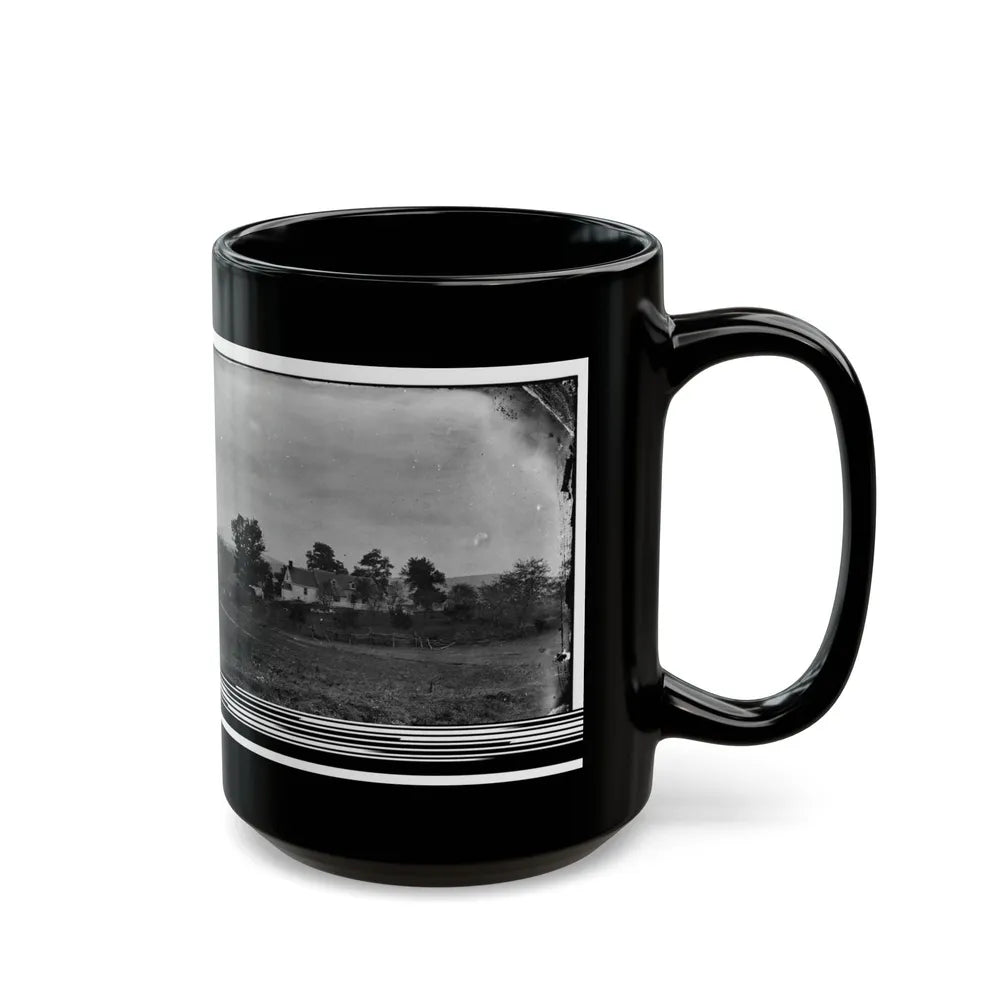 Antietam, Maryland. Rullet's House On The Battlefield (U.S. Civil War) Black Coffee Mug-Go Mug Yourself