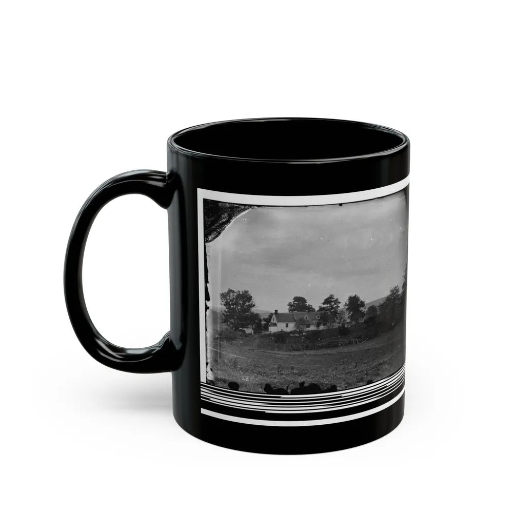 Antietam, Maryland. Rullet's House On The Battlefield (U.S. Civil War) Black Coffee Mug-Go Mug Yourself