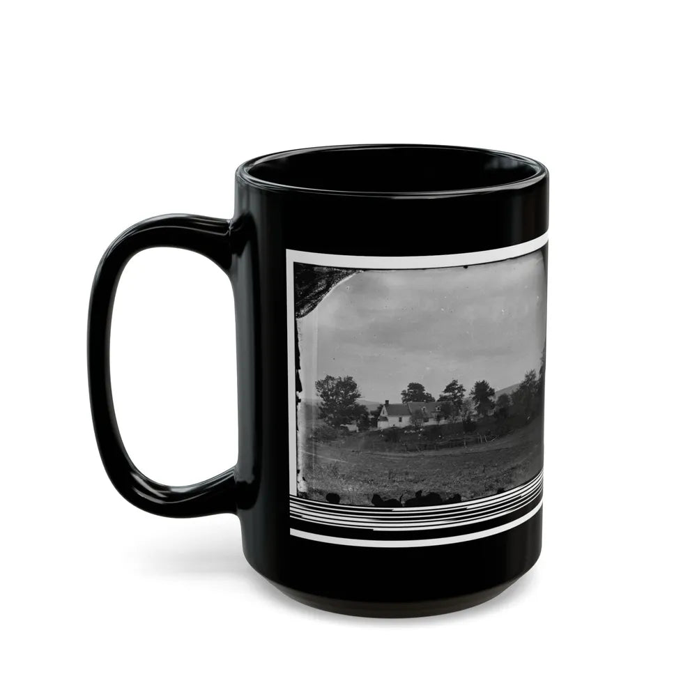 Antietam, Maryland. Rullet's House On The Battlefield (U.S. Civil War) Black Coffee Mug-Go Mug Yourself