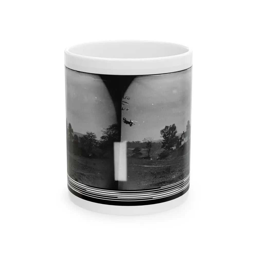 Antietam, Maryland. Rullet's House On The Battlefield (U.S. Civil War) White Coffee Mug-11oz-Go Mug Yourself