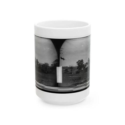 Antietam, Maryland. Rullet's House On The Battlefield (U.S. Civil War) White Coffee Mug-15oz-Go Mug Yourself