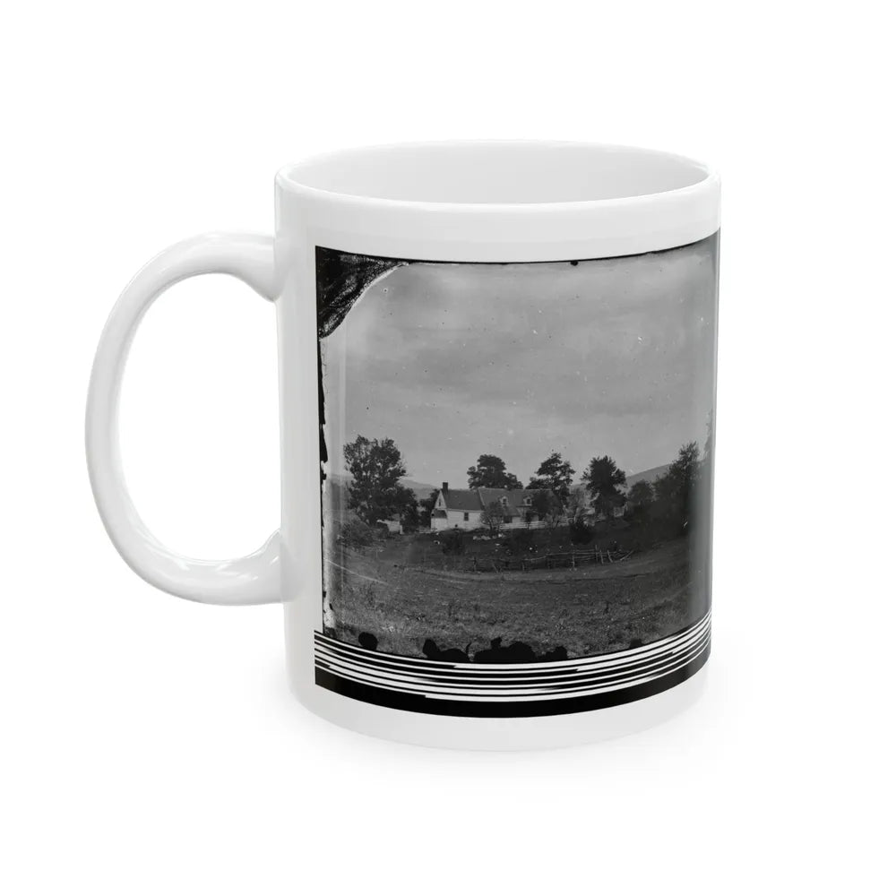 Antietam, Maryland. Rullet's House On The Battlefield (U.S. Civil War) White Coffee Mug-Go Mug Yourself