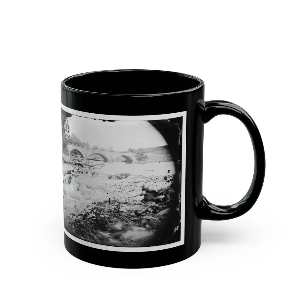 Antietam, Maryland. View Of Antietam Bridge (U.S. Civil War) Black Coffee Mug-Go Mug Yourself