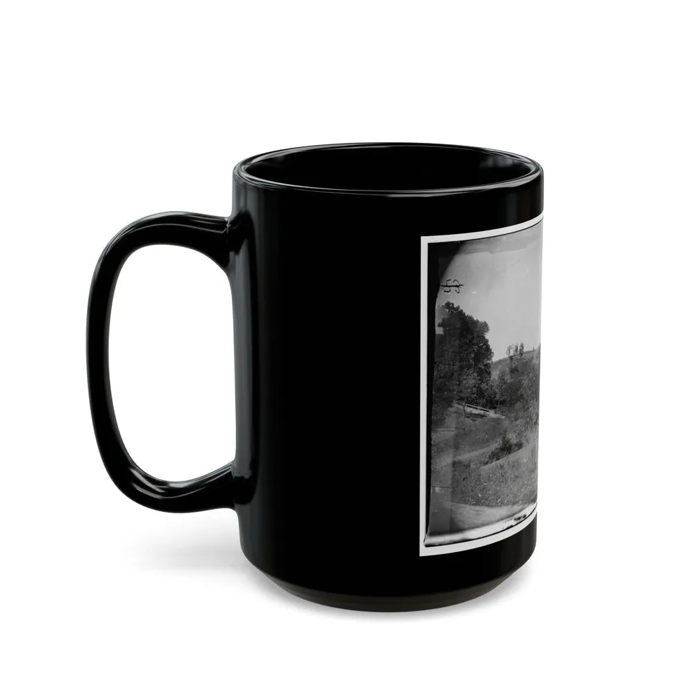 Antietam, Maryland. View On Antietam Creek (U.S. Civil War) Black Coffee Mug-Go Mug Yourself