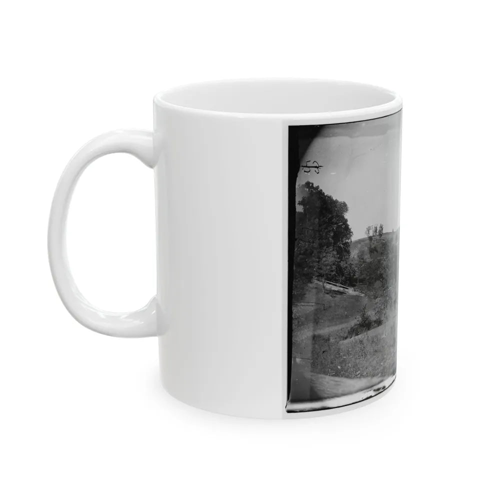 Antietam, Maryland. View On Antietam Creek (U.S. Civil War) White Coffee Mug-Go Mug Yourself