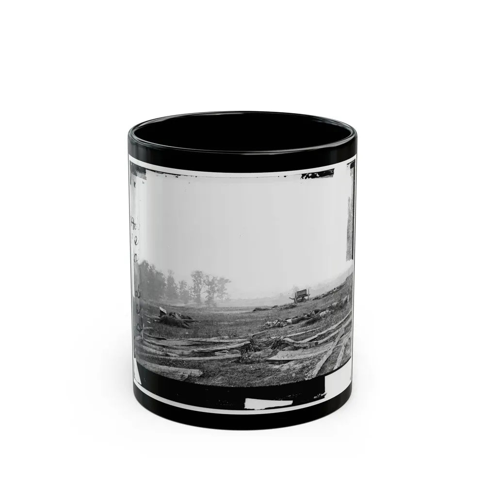 Antietam, Maryland. View Where Sumner's Corps Charged (U.S. Civil War) Black Coffee Mug-11oz-Go Mug Yourself