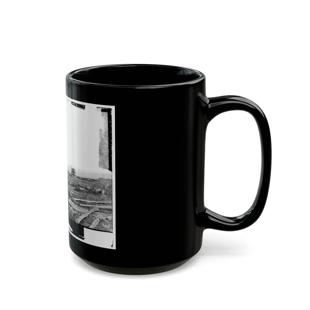 Antietam, Maryland. View Where Sumner's Corps Charged (U.S. Civil War) Black Coffee Mug-Go Mug Yourself