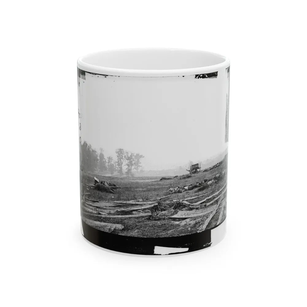 Antietam, Maryland. View Where Sumner's Corps Charged (U.S. Civil War) White Coffee Mug-11oz-Go Mug Yourself