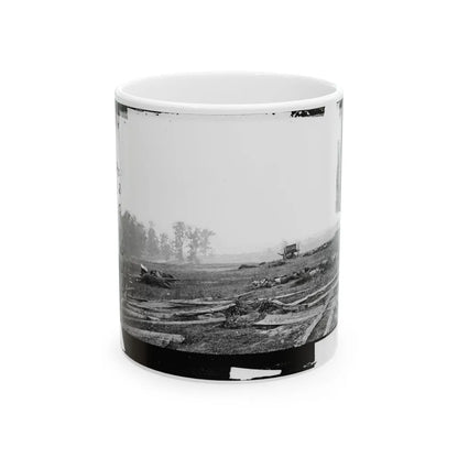 Antietam, Maryland. View Where Sumner's Corps Charged (U.S. Civil War) White Coffee Mug-11oz-Go Mug Yourself