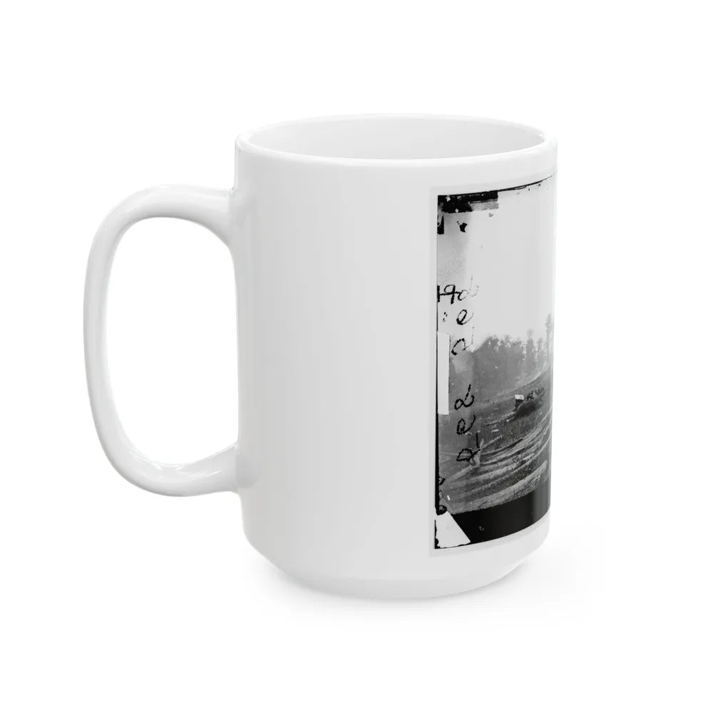 Antietam, Maryland. View Where Sumner's Corps Charged (U.S. Civil War) White Coffee Mug-Go Mug Yourself