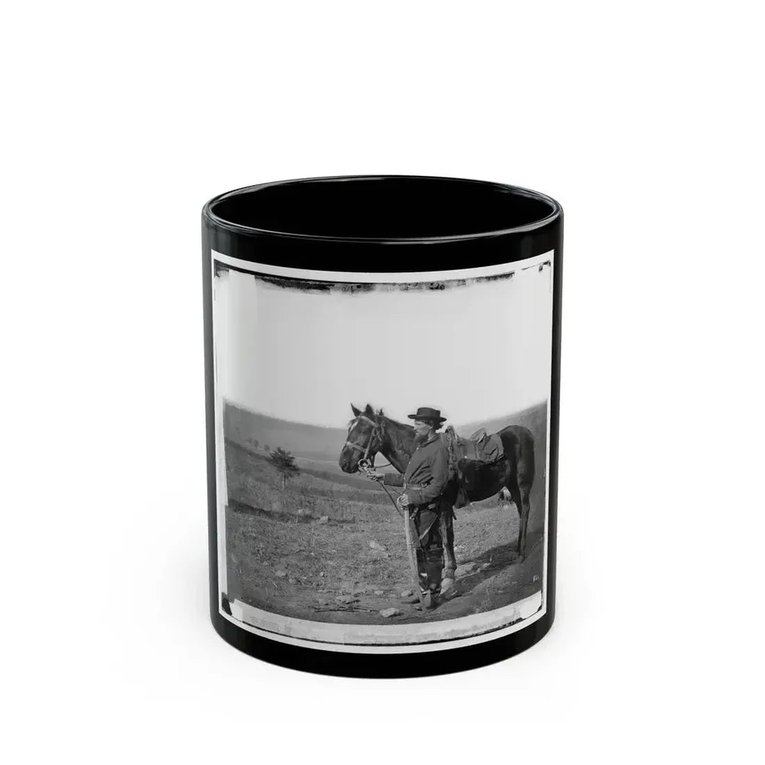 Antietam, Md. A Cavalry Orderly (U.S. Civil War) Black Coffee Mug 11oz - Go Mug Yourself
