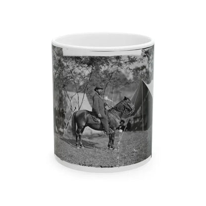 Antietam, Md. Allan Pinkerton ( E. J. Allen ) Of The Secret Service On Horseback (U.S. Civil War) White Coffee Mug 11oz - Go Mug Yourself