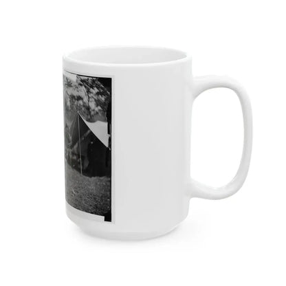 Antietam, Md. Allan Pinkerton ( E. J. Allen ) Of The Secret Service On Horseback (U.S. Civil War) White Coffee Mug - Go Mug Yourself