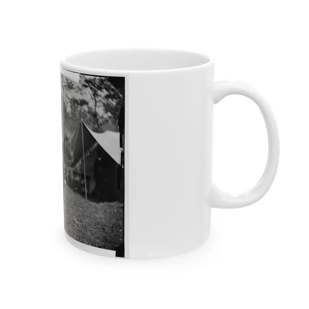 Antietam, Md. Allan Pinkerton ( E. J. Allen ) Of The Secret Service On Horseback (U.S. Civil War) White Coffee Mug - Go Mug Yourself