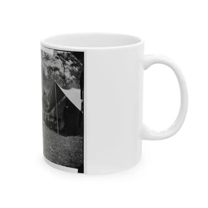 Antietam, Md. Allan Pinkerton ( E. J. Allen ) Of The Secret Service On Horseback (U.S. Civil War) White Coffee Mug - Go Mug Yourself