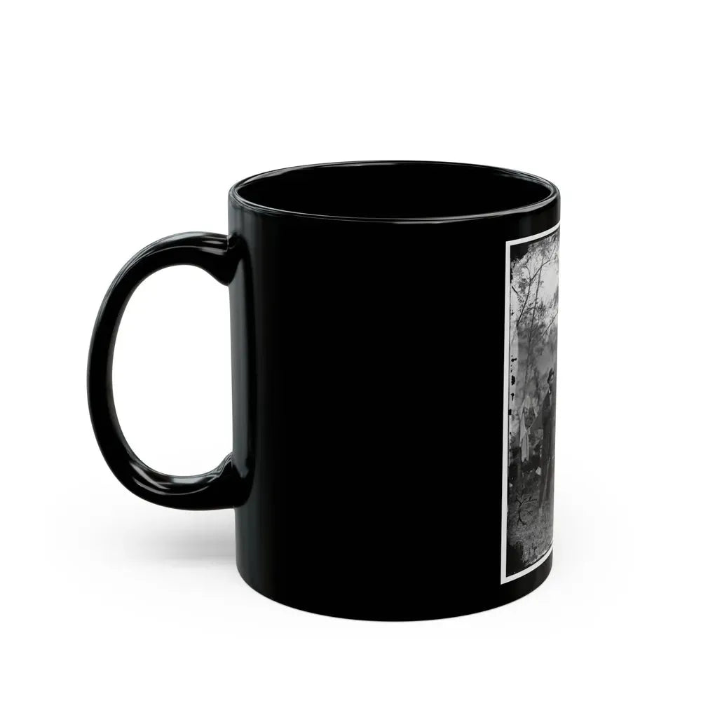 Antietam, Md. Allan Pinkerton, President Lincoln, And Maj. Gen. John A. Mcclernand; Another View (U.S. Civil War) Black Coffee Mug - Go Mug Yourself