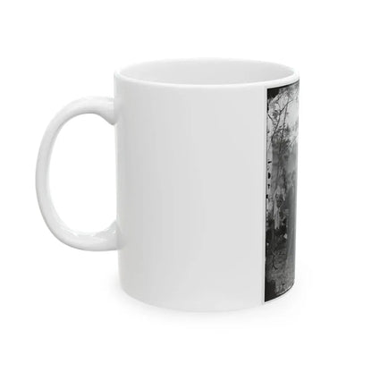Antietam, Md. Allan Pinkerton, President Lincoln, And Maj. Gen. John A. Mcclernand; Another View (U.S. Civil War) White Coffee Mug - Go Mug Yourself