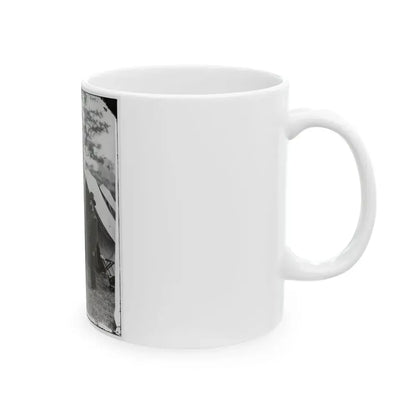 Antietam, Md. Allan Pinkerton, President Lincoln, And Maj. Gen. John A. Mcclernand; Another View (U.S. Civil War) White Coffee Mug - Go Mug Yourself