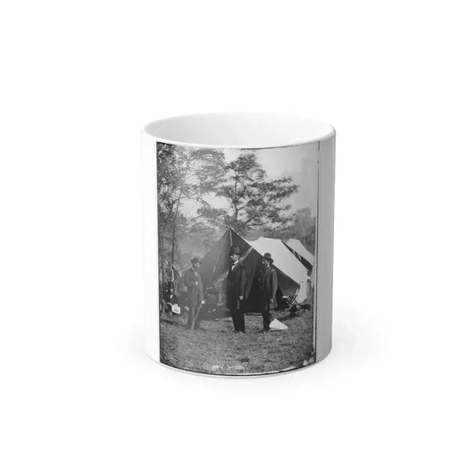 Antietam, Md. Allan Pinkerton, President Lincoln, and Maj. Gen. John A. Mcclernand (U.S. Civil War) Color Changing Coffee Mug 11oz Default Title 11oz - Go Mug Yourself