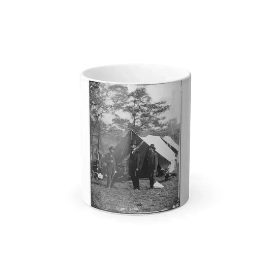 Antietam, Md. Allan Pinkerton, President Lincoln, and Maj. Gen. John A. Mcclernand (U.S. Civil War) Color Changing Coffee Mug 11oz Default Title 11oz - Go Mug Yourself