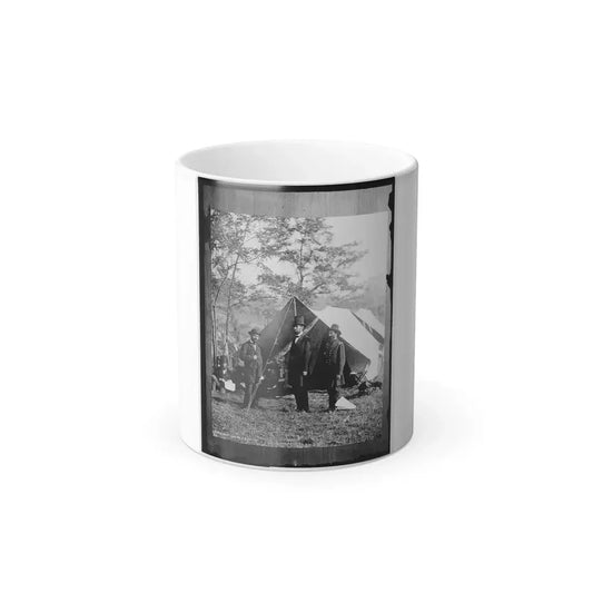 Antietam, Md. Allan Pinkerton, President Lincoln, and Maj. Gen John A. Mcclernand (U.S. Civil War) Color Changing Coffee Mug 11oz Default Title 11oz - Go Mug Yourself