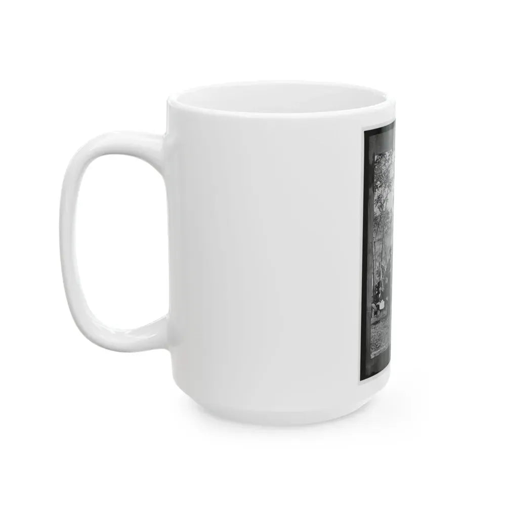 Antietam, Md. Allan Pinkerton, President Lincoln, And Maj. Gen John A. Mcclernand (U.S. Civil War) White Coffee Mug - Go Mug Yourself