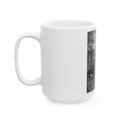 Antietam, Md. Allan Pinkerton, President Lincoln, And Maj. Gen. John A. Mcclernand (U.S. Civil War) White Coffee Mug - Go Mug Yourself