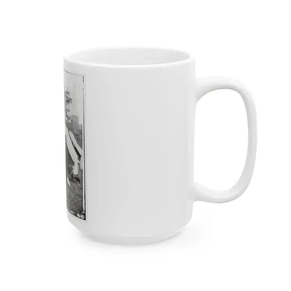 Antietam, Md. Allan Pinkerton, President Lincoln, And Maj. Gen. John A. Mcclernand (U.S. Civil War) White Coffee Mug - Go Mug Yourself