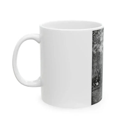 Antietam, Md. Allan Pinkerton, President Lincoln, And Maj. Gen. John A. Mcclernand (U.S. Civil War) White Coffee Mug - Go Mug Yourself