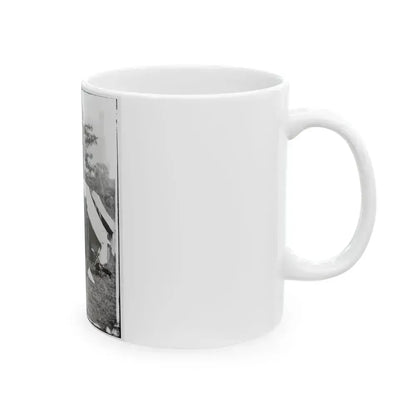 Antietam, Md. Allan Pinkerton, President Lincoln, And Maj. Gen. John A. Mcclernand (U.S. Civil War) White Coffee Mug - Go Mug Yourself