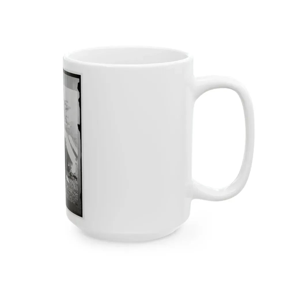 Antietam, Md. Allan Pinkerton, President Lincoln, And Maj. Gen John A. Mcclernand (U.S. Civil War) White Coffee Mug - Go Mug Yourself
