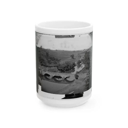 Antietam, Md. Another View Of Antietam Bridge (U.S. Civil War) White Coffee Mug 15oz - Go Mug Yourself
