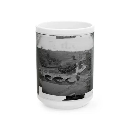 Antietam, Md. Another View Of Antietam Bridge (U.S. Civil War) White Coffee Mug 15oz - Go Mug Yourself