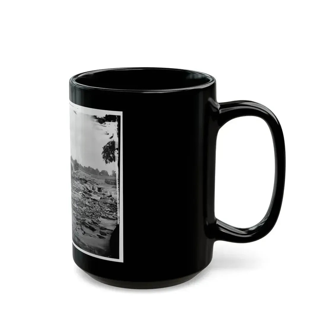 Antietam, Md. Antietam Bridge On The Sharpsburg-Boonsboro Turnpike (U.S. Civil War) Black Coffee Mug - Go Mug Yourself