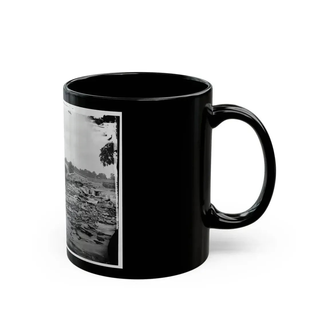 Antietam, Md. Antietam Bridge On The Sharpsburg-Boonsboro Turnpike (U.S. Civil War) Black Coffee Mug - Go Mug Yourself